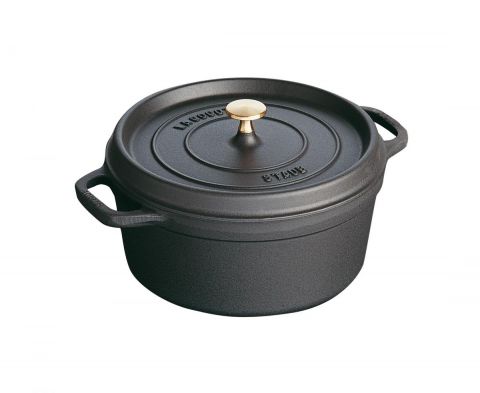 Ronde Cocotte Staub gietijzer zwart