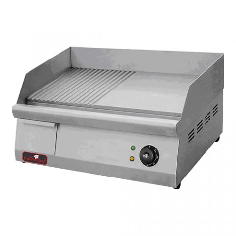 Bak/Grillplaten Caterchef Midi, 1/2 glad en 1/2 gegroefd