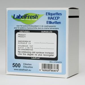 HACCP etiket LabelFresh Diepvries (70 x 45 mm)