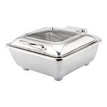 Chafing dish vierkant elektrisch met glasdeksel